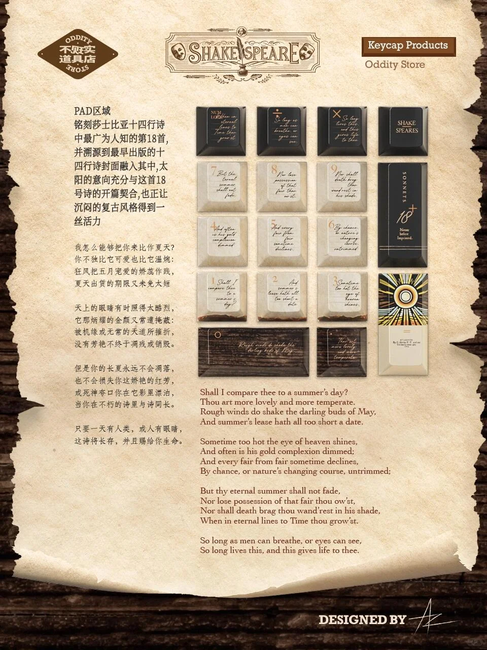 莎士比亚十四行诗，只是他的局部！