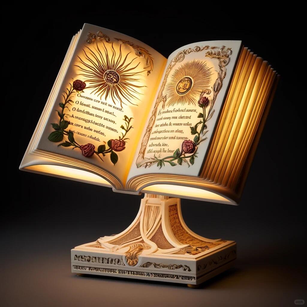 莎士比亚十四行诗系列桌面灯 - Thumbnail 3