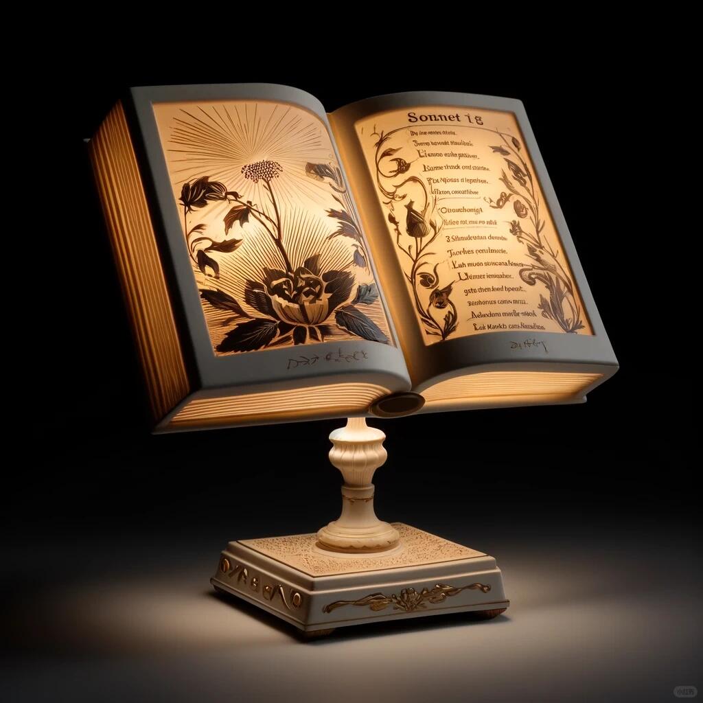 莎士比亚十四行诗系列桌面灯 - Thumbnail 4