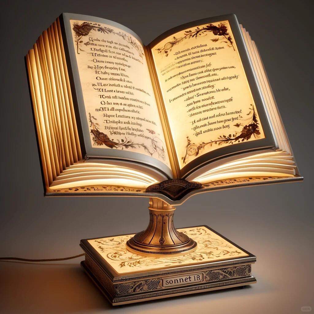 莎士比亚十四行诗系列桌面灯 - Thumbnail 5