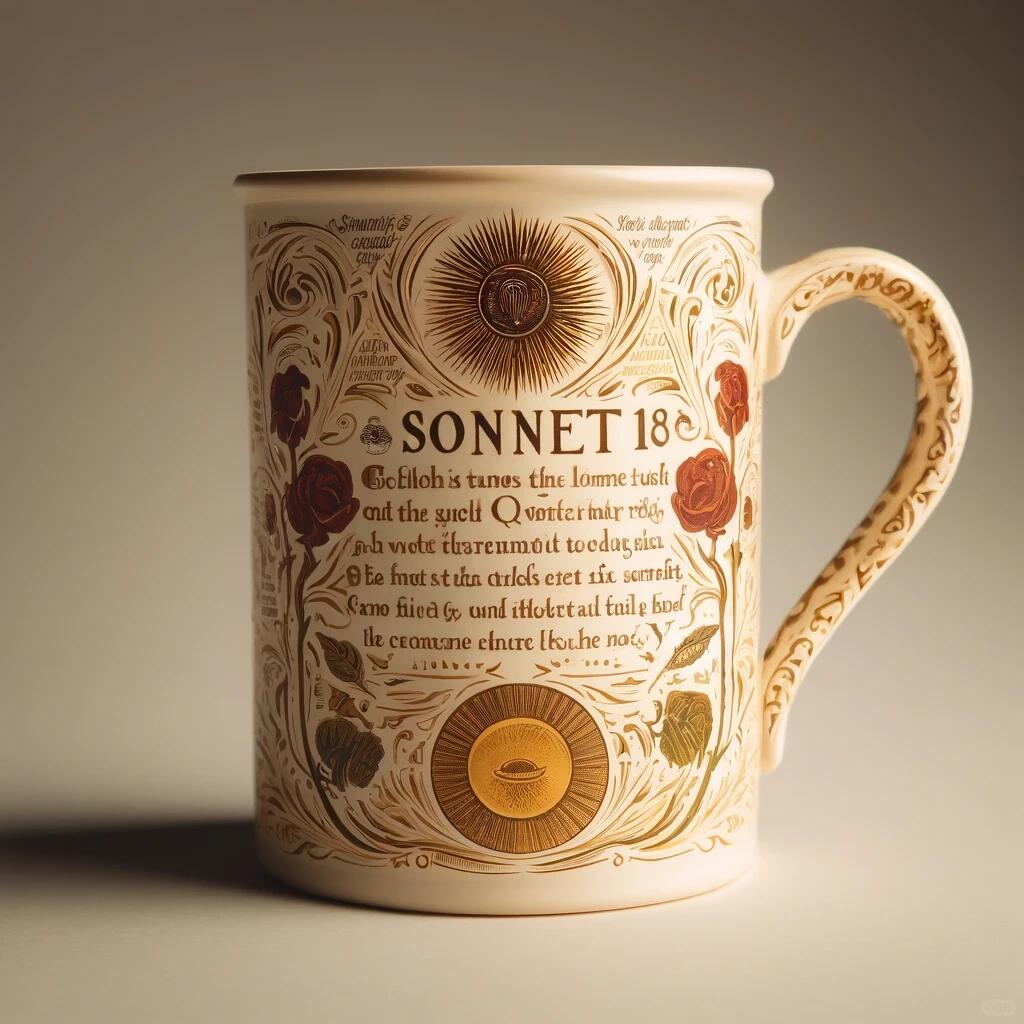 喝出诗意：莎士比亚十四行诗水杯！ - Thumbnail 3