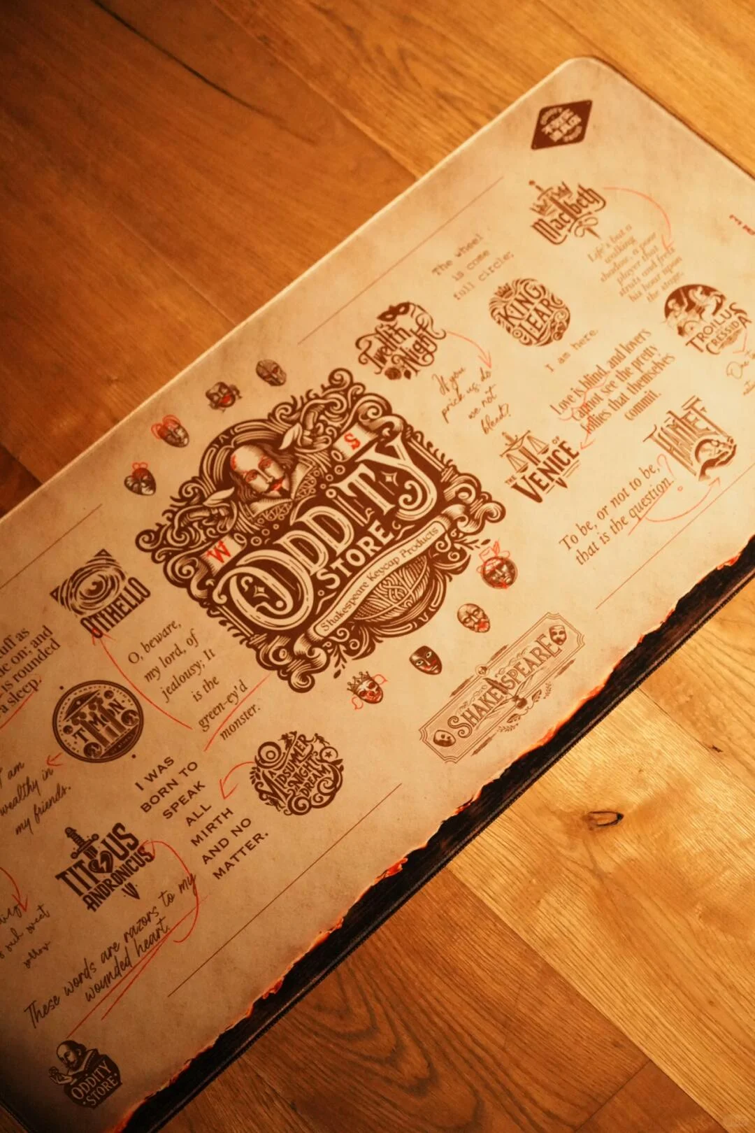 🍁莎士比亚诗意鼠标垫🖱️