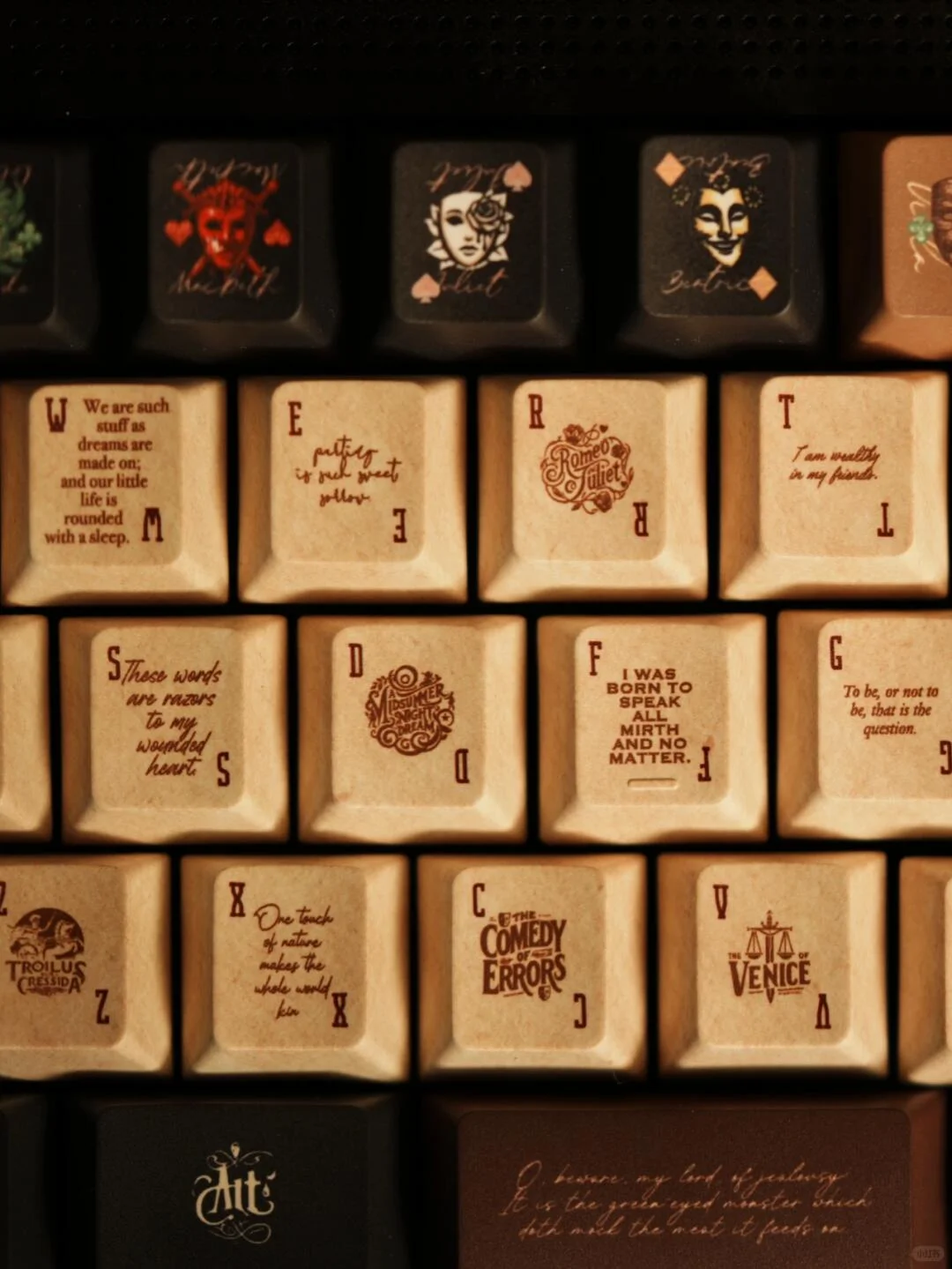 文学系必备！莎士比亚的王牌键帽！