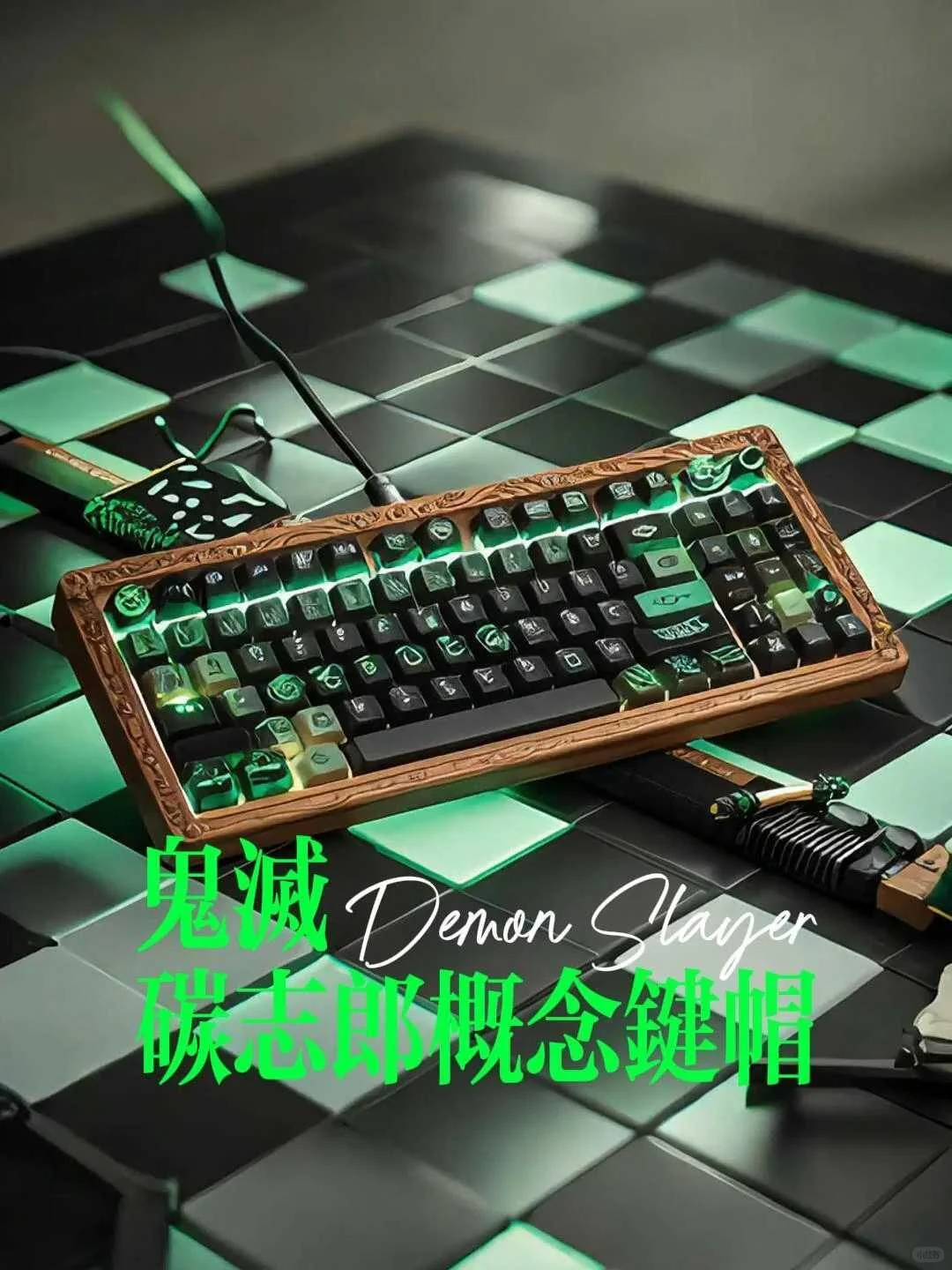 鬼灭概念键帽！炭志郎印象