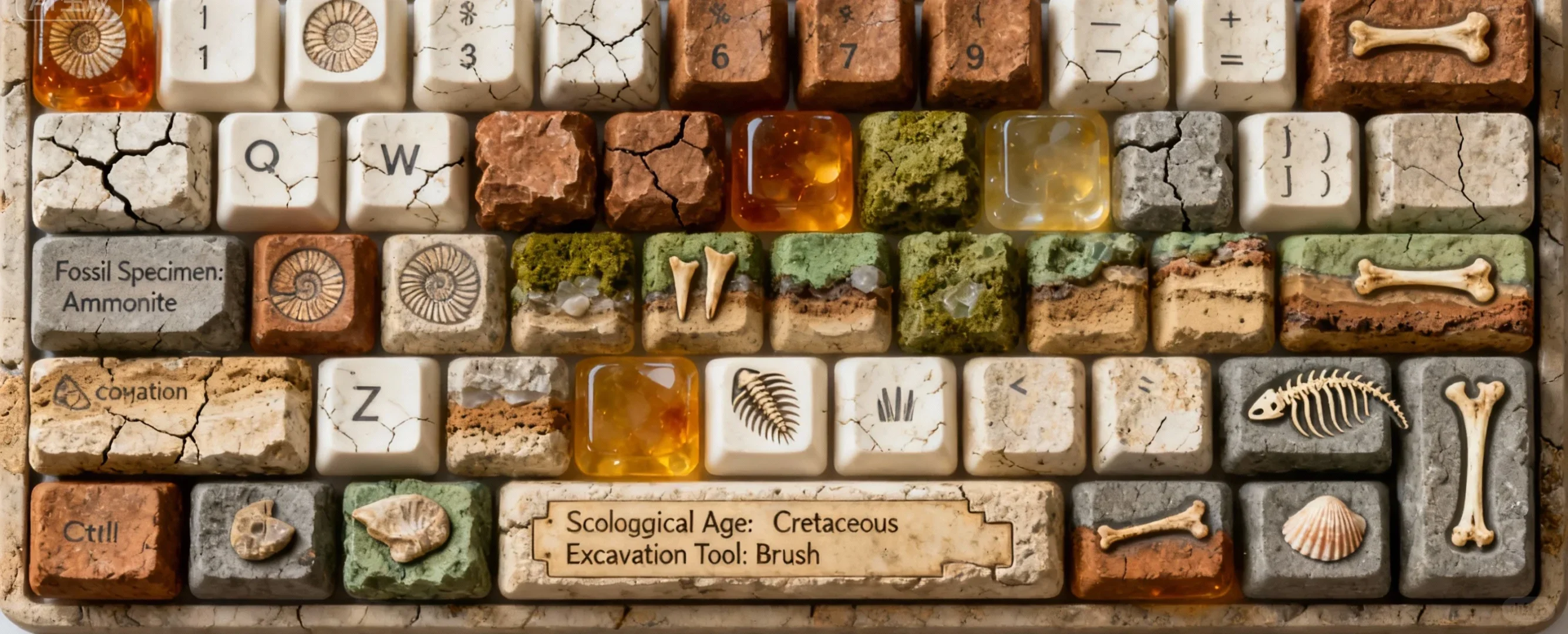 【沉眠纪元｜化石键帽】考古感满分的键盘考现 - Thumbnail 6