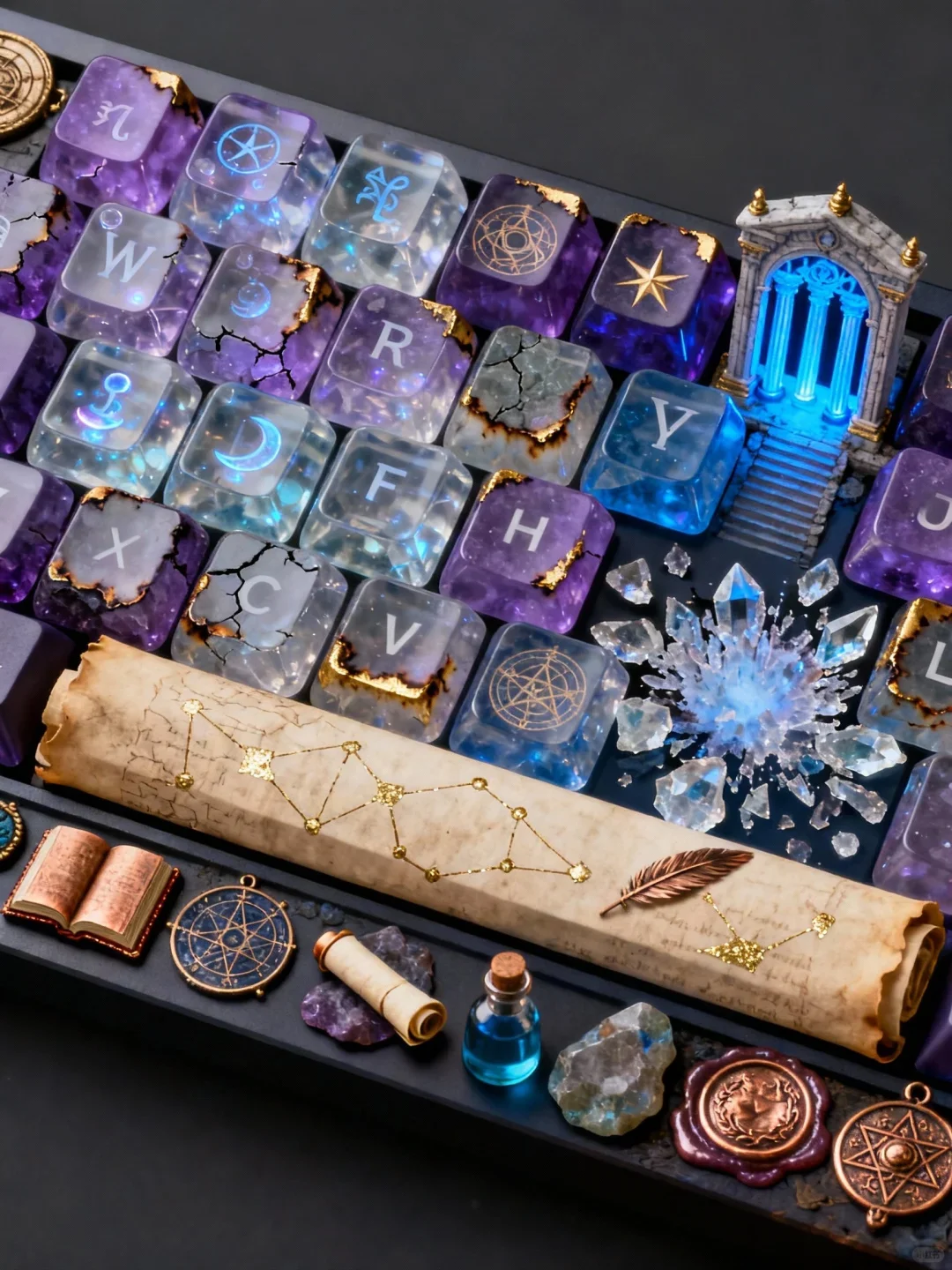 ✨奥术玻璃下的咒语碎片｜Mage 键帽 - Thumbnail 5