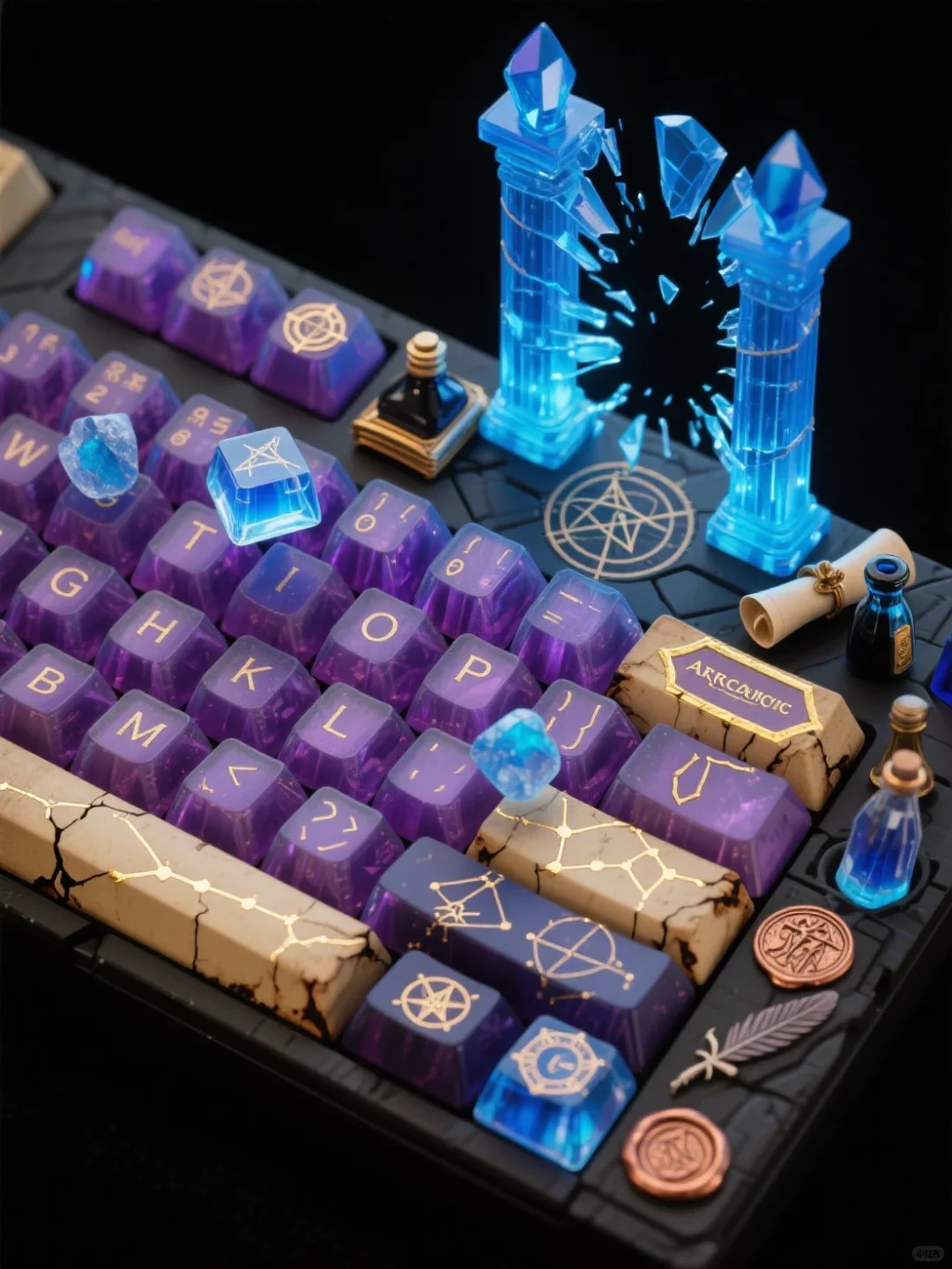 ✨奥术玻璃下的咒语碎片｜Mage 键帽 - Thumbnail 7