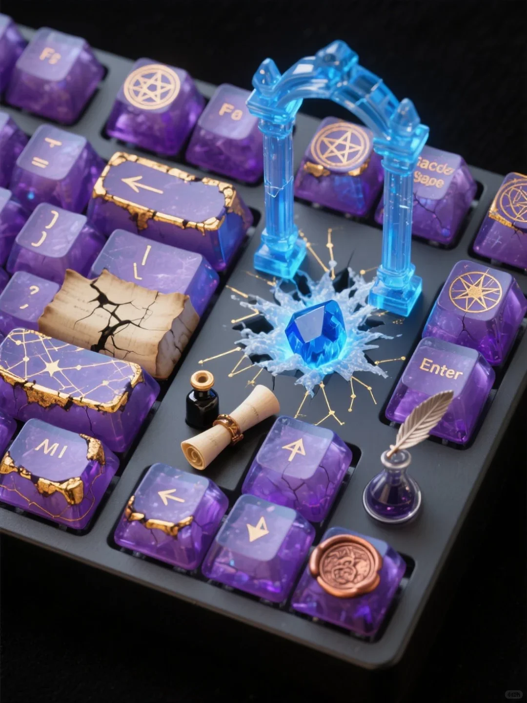 ✨奥术玻璃下的咒语碎片｜Mage 键帽 - Thumbnail 8