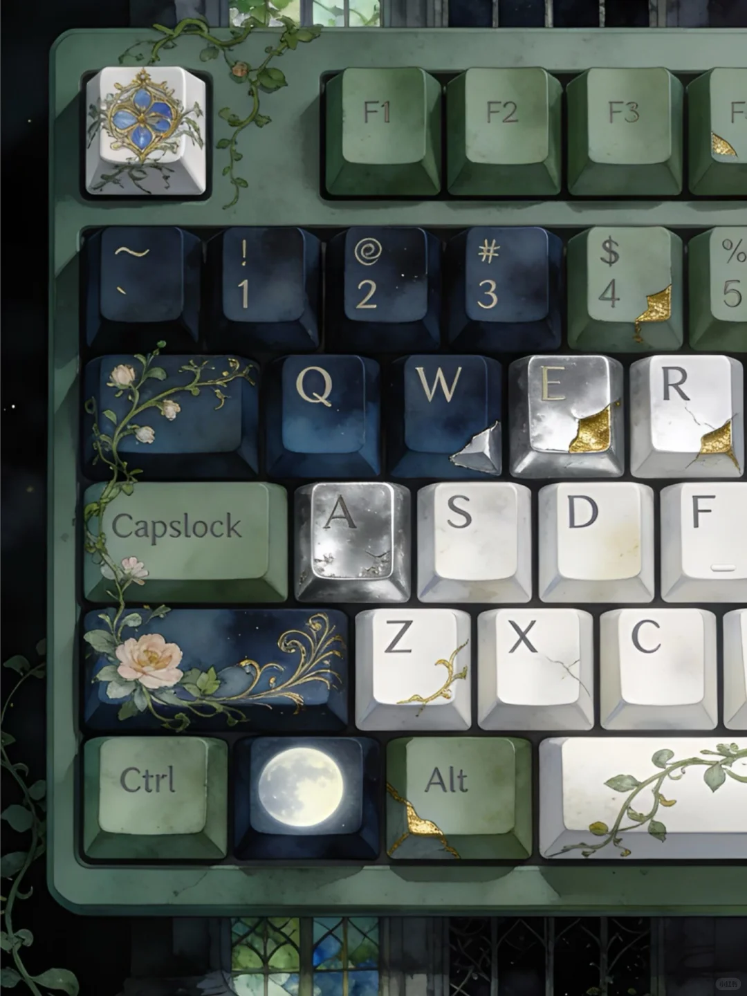 大师美学系列Moonlit Conservatory月下键帽